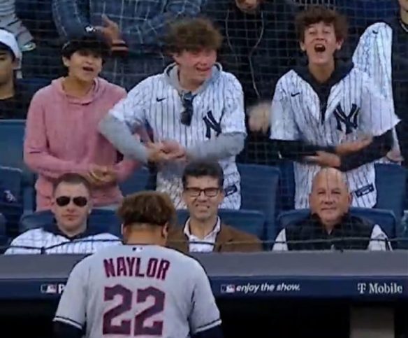 Yankees' Gleyber Torres trolls Guardians' Josh Naylor in ALDS Game